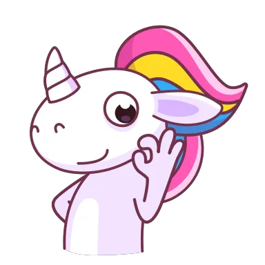 超可爱的彩虹独角兽